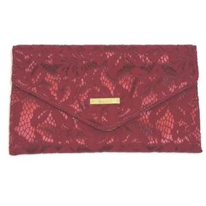 Iman Clutch Handbag Red Lace Gold Black Tie Wedding Prom Cocktail Dress Classic